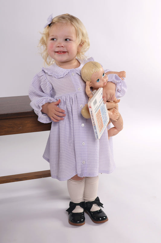 Children's SeerSucker Dress Sewing Pattern – Sizes NB-6T