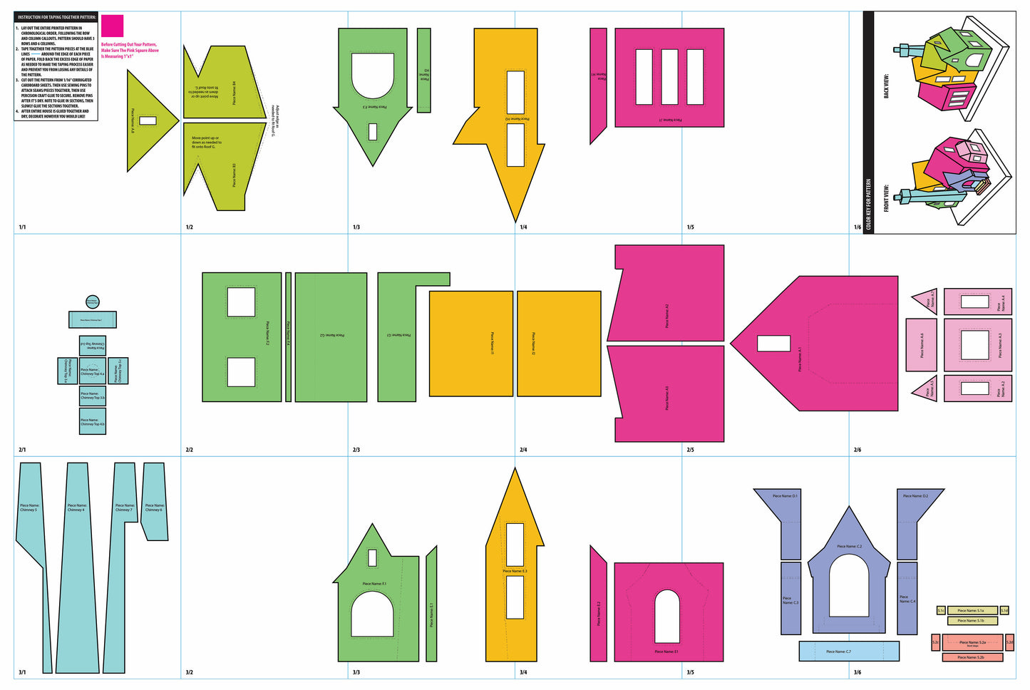 French Tudor Christmas House Pattern
