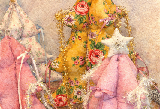 Vintage Fabric Christmas Trees - Tutorial - Supply Guide