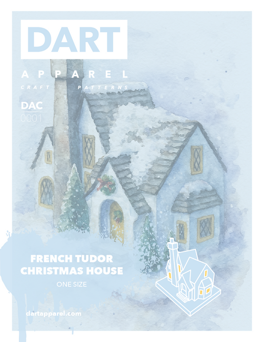 French Tudor Christmas House Pattern