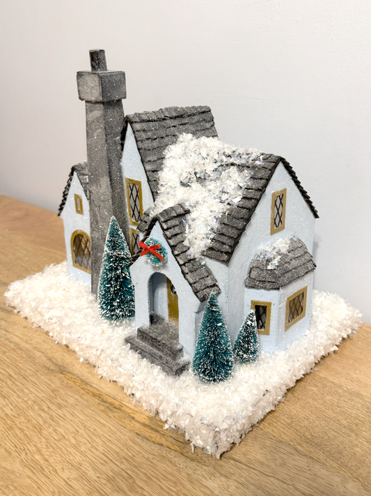 French Tudor Christmas House Pattern