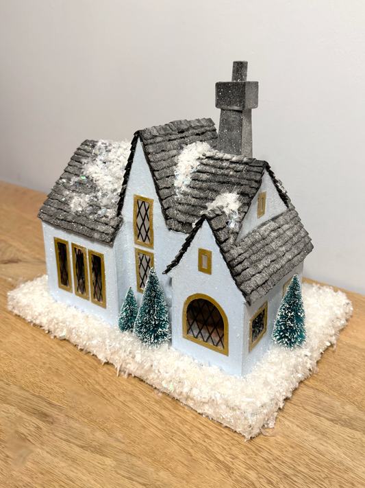 French Tudor Christmas House Pattern