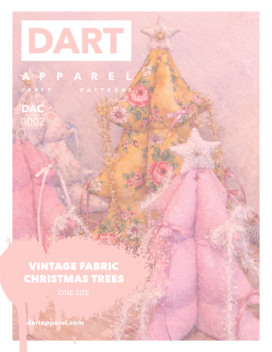 Vintage Fabric Christmas Tree - Sewing Pattern