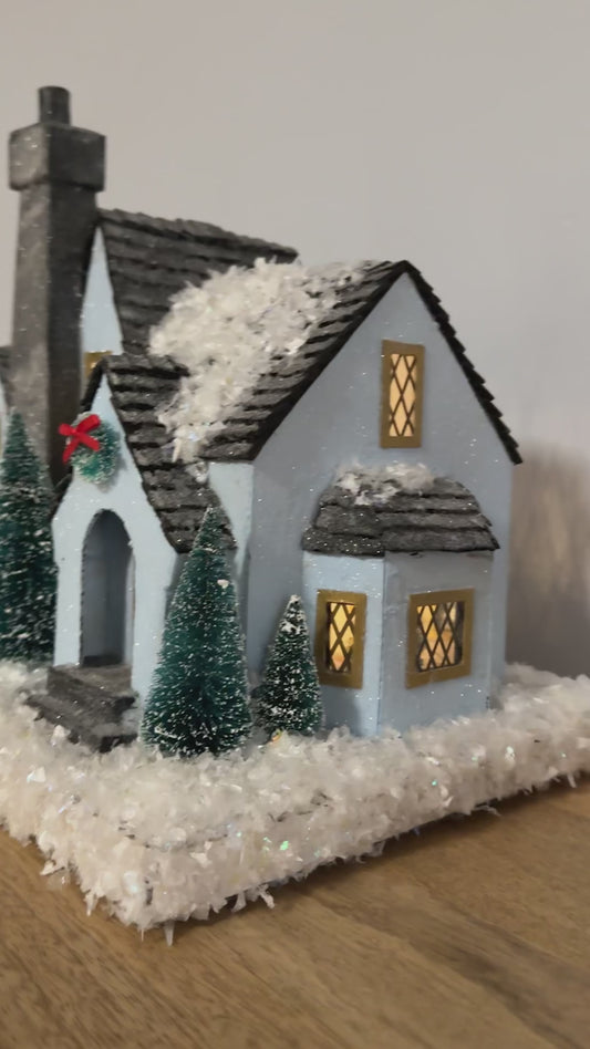 French Tudor Christmas House Pattern